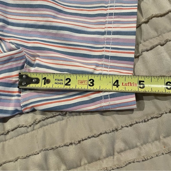 Gap 5” Khaki Shorts Multicolor Stripe 12 High Rise Stretch Cotton Summer - Picture 10 of 10